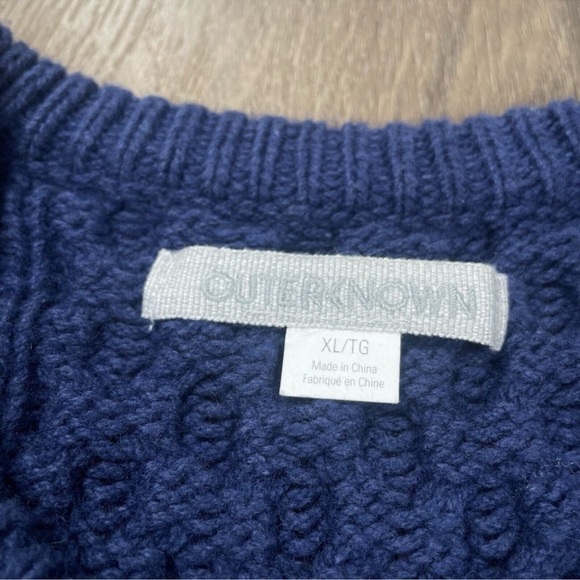 Outerknown Cable Knit Sweater Mens Size XL Blue Crew Neck
Pullover Fisherman - Picture 2 of 6